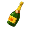 Symbole de la bouteille de champagne